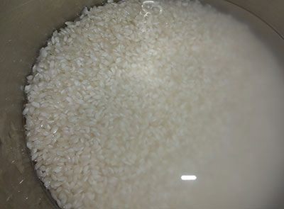 soak rice for halbai or halubai