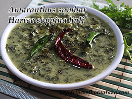 amaranthus gravy recipe