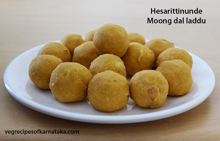 hesarittina unde or mung dal ladoo recipe