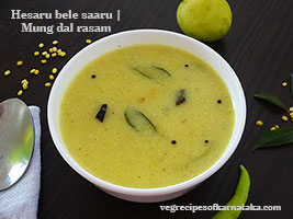 hesaru bele saaru or mung dal rasam