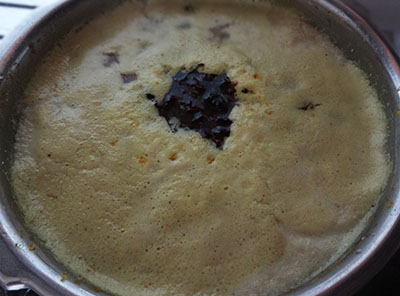 tempering hesaru bele saaru or mung dal rasam