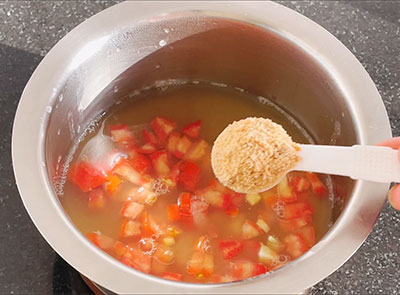 jaggery for hesaru kaalu saaru or green gram rasam