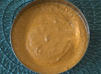 ground masala for hesaru kalu saaru or sprouts sambar