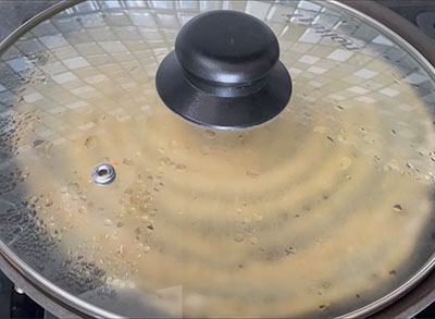 cooking mung dal dosa or hesaru bele dose