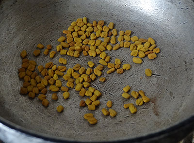 fenugreek seeds for hunasekai thokku or hunase thokku