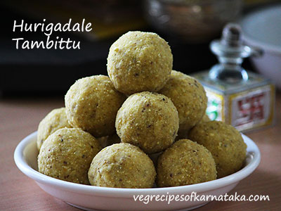 hurigadale tambittu recipe