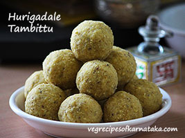 hurigadale thambittu recipe