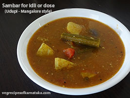 udupi style idli sambar