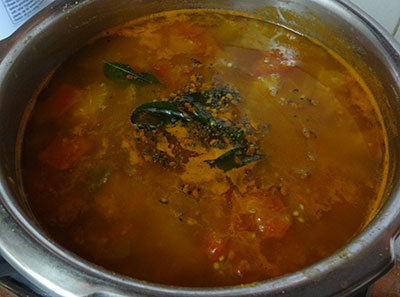 tempering udupi style idli sambar