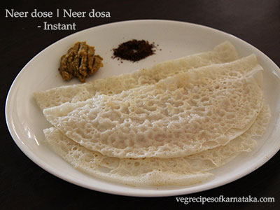 instant neer dosa or neer dose recipe