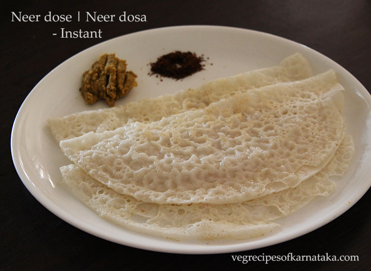 instant neer dosa or neer dose recipe