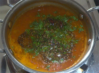 tempering for jeerige saaru or jeera rasam recipe