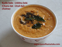 kadle bele and uddina bele chutney