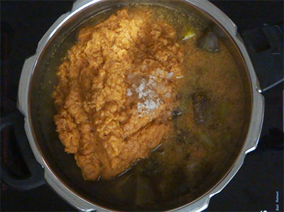 salt for kadlekalu saru or kadle kaalu sambar