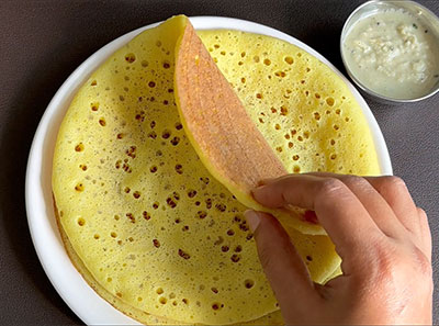 khaproli soft spongy dosa recipe