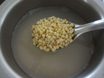 urad dal and fenugreek seeds for kotte kadubu