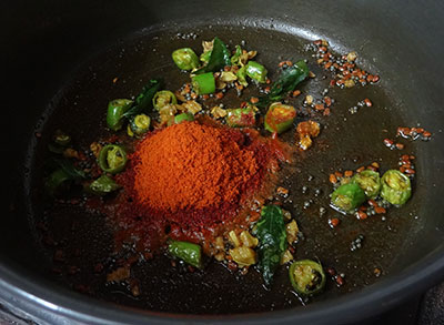 red chili powder for lemon pickle or nimbe hannu uppinakayi