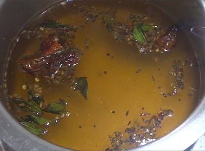 tempering for nimbe hannu saaru or simple lemon rasam