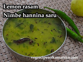 nimbe hannu saaru or lemon rasam