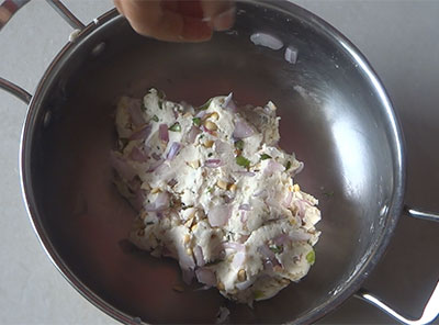 Hard and stiff dough for maddur vada