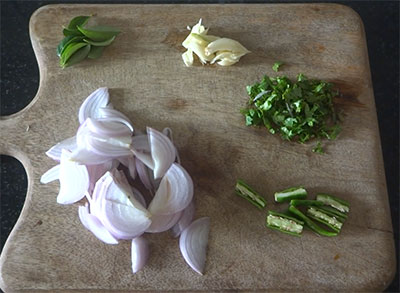 ingredients for majjige saaru or buttermilk rasam