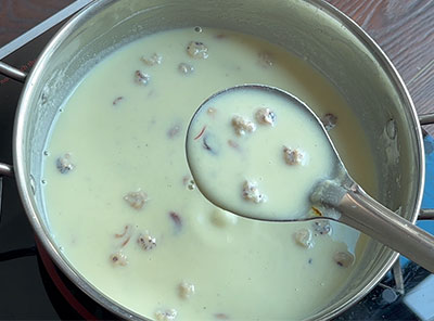 tavare beeja payasa or makhana kheer