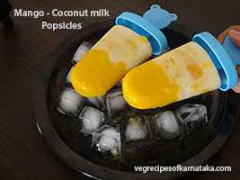 mango coconut milk popsicle or ice candy