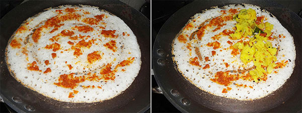 making mysore masala dosa