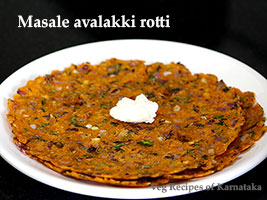 poha masala roti