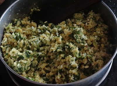 steamed matvadi palya or matawadi or matodi