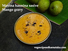 mavina hannina sasive, mango gravy