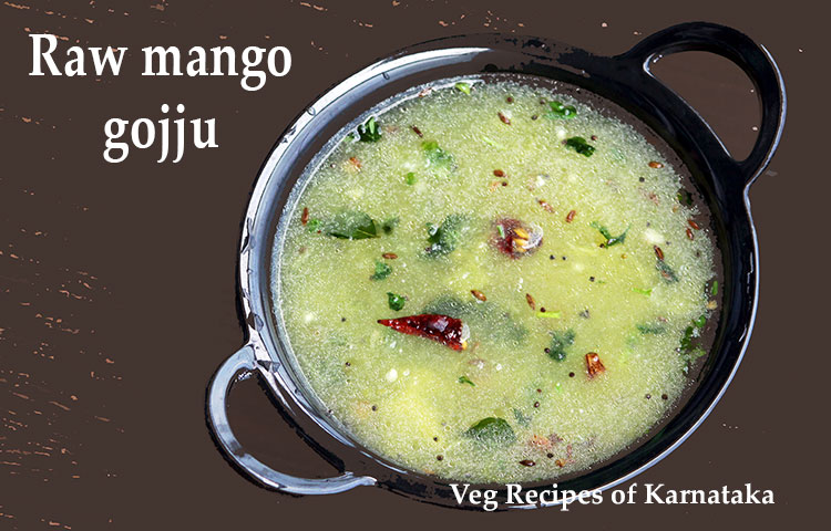 raw mango rasam, mavinakayi neer gojju or raw mango recipe