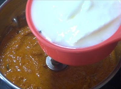 curd for menthe tambuli or menthya tambli