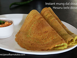 mung dal dosa recipe