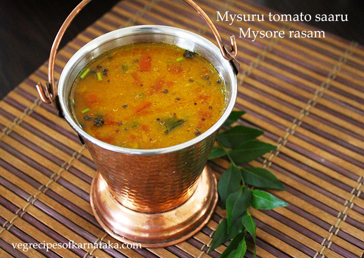 mysuru tomato saaru, mysore rasam