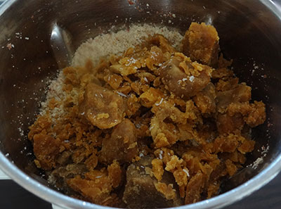 jaggery for shenga unde or nelagadale unde or peanut laddu