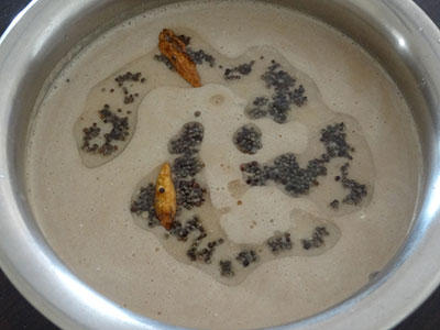 tempering nellikai thambli or amla raita