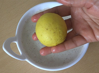 lemon for nimbe gojju or limbe hannina gojju