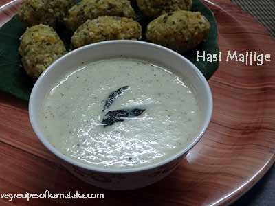 hasi majjige or raita for nucchinunde