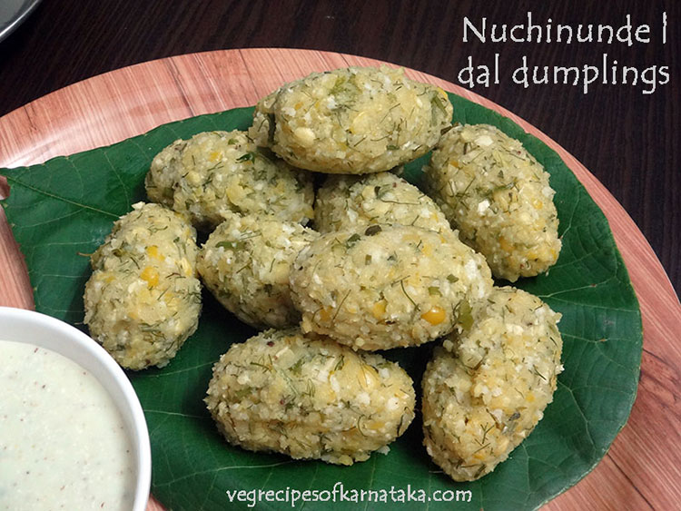 nuchinunde recipe, nucchinunde, nucchina unde