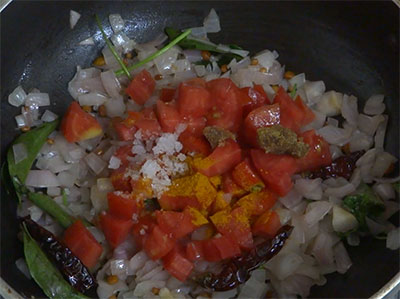 salt and jaggery for onion chutney