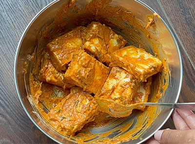 marinating paneer for easy evening snacks paneer tawa fry recipe