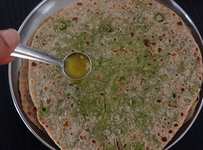 ghee for green peas paratha or matar parata