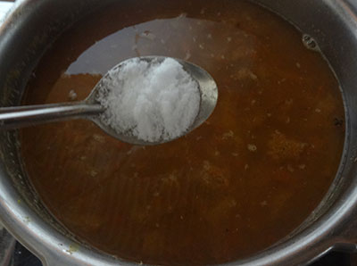 salt for menasina saaru or pepper rasam