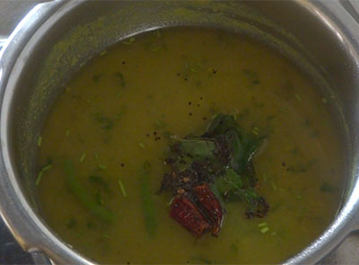 boiling potato rasam or alugadde saaru