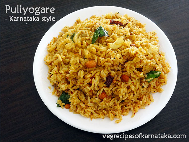 karnataka style puliyogare or tamarind rice recipe