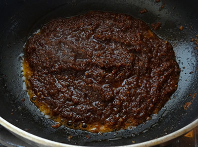 gojju for Bangalore style puliyogare or tamarind rice