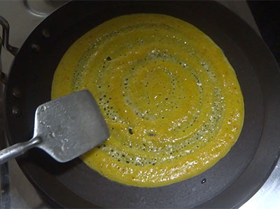 cooked cheenikai dose or pumpkin dosa