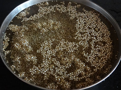 soaking quinoa for quinoa upma