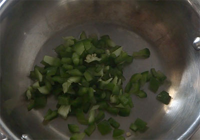 fry capsicum for radish capsicum raita